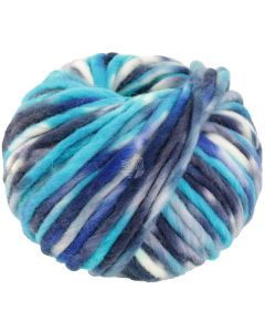 Confetti - Merino Wool Aqua/Blue/White Col. 001 - 100g Skein by Lana Grossa