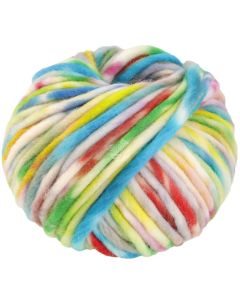 Confetti - Merino Wool Red/Blue/Green/Yellow Col. 006 - 100g Skein by Lana Grossa