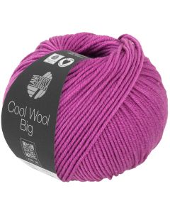 Cool Wool Big - Classic Merino Yarn - Electric Purple Col. 1017 - 50g Skein by Lana Grossa