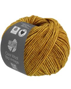 Cool Wool Big Vintage - Classic Merino Yarn - Mustard Yellow Col.162 - 50g Skein by Lana Grossa