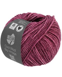 Cool Wool Big Vintage - Classic Merino Yarn - Plum Col.165 - 50g Skein by Lana Grossa