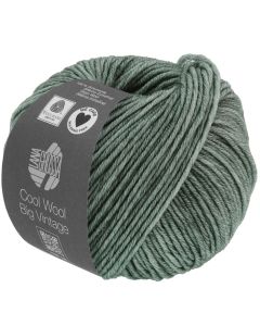 Cool Wool Big Vintage - Classic Merino Yarn - Greyish Green Col.168 - 50g Skein by Lana Grossa