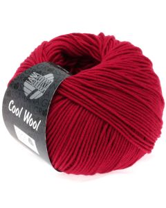 Cool Wool Superfine - Classic Merino Yarn - Carmine Red Col. 437 - 50g Skein by Lana Grossa