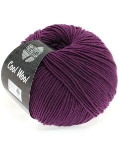 Cool Wool Superfine - Classic Merino Yarn - Dark Violet Col. 2023- 50g Skein by Lana Grossa