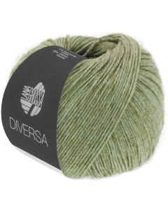 Diversa Cotton/Viscose Yarn  - Greyish Green Col.10 - 50g Skein by Lana Grossa