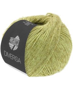 Diversa Cotton/Viscose Yarn  - Yellow Green Col.11 - 50g Skein by Lana Grossa