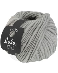 Lala Berlin Flamy - Merino Wool Light Grey Col. 005 - 100g Skein by Lana Grossa