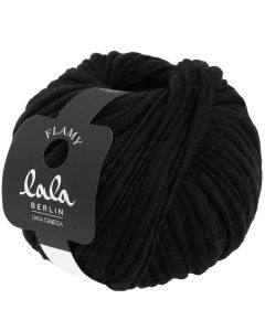 Lala Berlin Flamy - Merino Wool Black Col. 006 - 100g Skein by Lana Grossa