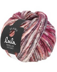 Lala Berlin Flamy - Merino Wool Fuchsia/Rust/White Col. 103 - 100g Skein by Lana Grossa