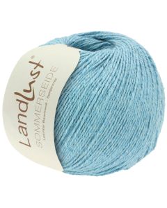 LANDLUST SOMMERSEIDE -Silk/Cotton Yarn - Turquoise Col. 23 - 50g Skein by Lana Grossa