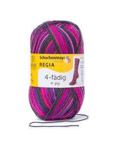 REGIA 4-Ply Self Patterning Yarn 50g - Larvotto Stripes