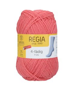 REGIA 4-Ply Solid Yarn 50g - Coral