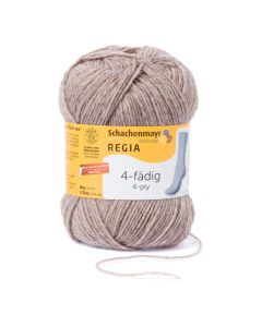 REGIA 4-Ply Solid Yarn 50g - Wood Streaked