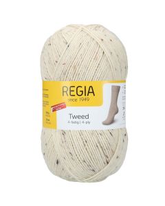 REGIA 4-Ply Tweed 100g - Natural