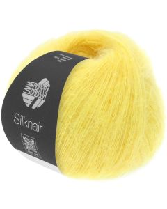 Silkhair - Mohair Silk Blend - Yellow Col. 158- 25g Skein by Lana Grossa