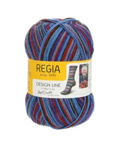 REGIA Design Line 4Ply 100g - Self Patterning Sock Yarn - Blue Velvet