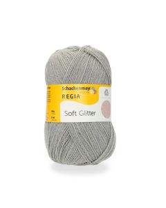 Regia Soft Glitter 4Ply 100g - Silverblue